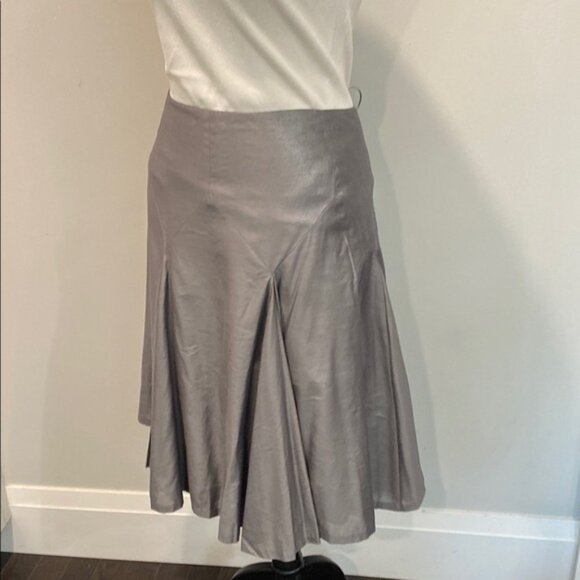 CLUB Monaco Letitia Navy and Brown Color Block Midi Pencil Sheath Dress … - Picture 3 of 15